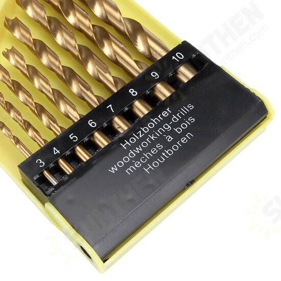 7/8Pcs 3-10mm Round Shank Titanium Coated Countersink Drill Bit Set Replacement Three Point Carpentry Tool Woodworking Tool With Hexagon L-Wrench 7/8Pcs 3-10mm Round Shank Titanium Coated Countersink Drill Bit Set Replacement Three Point Carpentry Tool Woodworking Tool With Hexagon L-Wrench