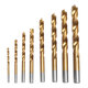 7/8Pcs 3-10mm Round Shank Titanium Coated Countersink Drill Bit Set Replacement Three Point Carpentry Tool Woodworking Tool With Hexagon L-Wrench 7/8Pcs 3-10mm Round Shank Titanium Coated Countersink Drill Bit Set Replacement Three Point Carpentry Tool Woodworking Tool With Hexagon L-Wrench