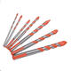 7Pcs 3-12mm Triangle Shank Drill 3/4/5/6/8/10/12mm Ceramic Glass Hole Wall Twist Spiral Drill Bit