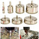 7pcs 10-100mm Diamond Hole Saw Drill Bit Set Tile Ceramic Glass Porcelain Marble Hole Saw Cutter 7pcs 10-100mm Diamond Hole Saw Drill Bit Set Tile Ceramic Glass Porcelain Marble Hole Saw Cutter