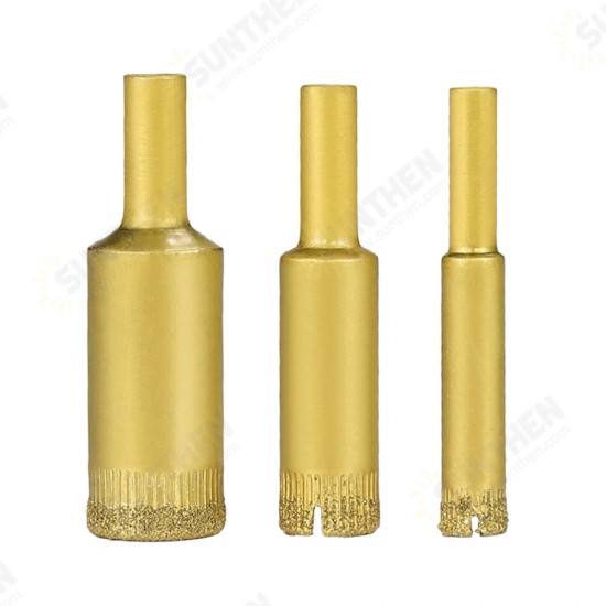 7pcs 5-16mm HSS Titanium Coated Hole Saw Cutter Hole Opener for Glass Marble Vitrified Tiles