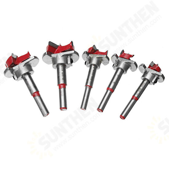 7pcs Blue or Red Woodworking Hinge Hole Opener Set Positioning Hole Saw Cutter Drill Bits