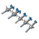 7pcs Blue or Red Woodworking Hinge Hole Opener Set Positioning Hole Saw Cutter Drill Bits 7pcs Blue or Red Woodworking Hinge Hole Opener Set Positioning Hole Saw Cutter Drill Bits