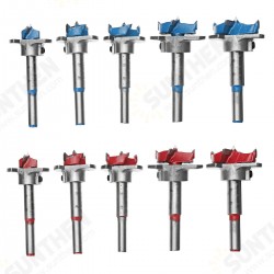 7pcs Blue or Red Woodworking Hinge Hole Opener Set Positioning Hole Saw Cutter Drill Bits