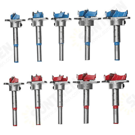 7pcs Blue or Red Woodworking Hinge Hole Opener Set Positioning Hole Saw Cutter Drill Bits 7pcs Blue or Red Woodworking Hinge Hole Opener Set Positioning Hole Saw Cutter Drill Bits