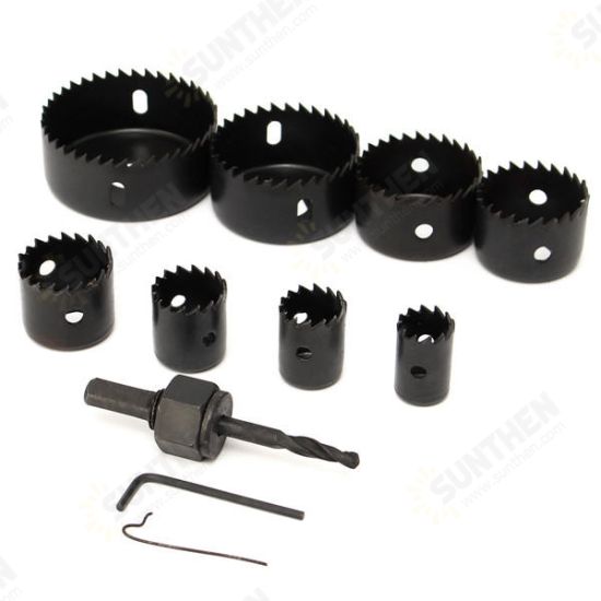 8 In 1 19-64mm Hole Saw Cutter Woodwork Drill Bit 8 In 1 19-64mm Hole Saw Cutter Woodwork Drill Bit