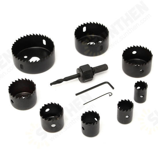 8 In 1 19-64mm Hole Saw Cutter Woodwork Drill Bit 8 In 1 19-64mm Hole Saw Cutter Woodwork Drill Bit