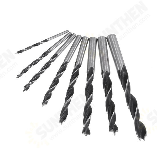 8pcs 3-10mm Carbon Steel Working Auger Drill Woodworking Tool Twist Drill Bit Set 8pcs 3-10mm Carbon Steel Working Auger Drill Woodworking Tool Twist Drill Bit Set
