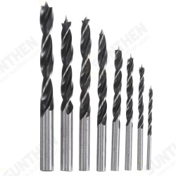 8pcs 3-10mm Carbon Steel Working Auger Drill Woodworking Tool Twist Drill Bit Set