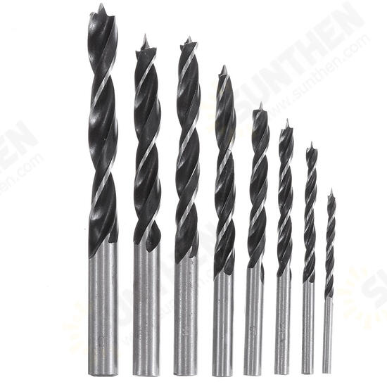 8pcs 3-10mm Carbon Steel Working Auger Drill Woodworking Tool Twist Drill Bit Set 8pcs 3-10mm Carbon Steel Working Auger Drill Woodworking Tool Twist Drill Bit Set