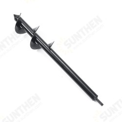 8x45cm Garden Auger Earth Planter Drill Bit Post Hole Digger Earth Planting Auger Drill Bit for Electric Drill