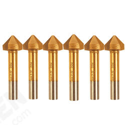 90 Degree Titanium-plated Metal Chamfer Drill Bit Straight Shank Chamfering Knife