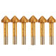 90 Degree Titanium-plated Metal Chamfer Drill Bit Straight Shank Chamfering Knife 90 Degree Titanium-plated Metal Chamfer Drill Bit Straight Shank Chamfering Knife