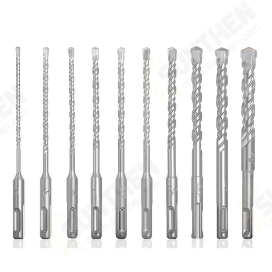 9/10pcs Hole Saw Drilling Masonry Drill 4/5/5.5/6/6.5/7/8/10/12/14mm Electric Hammer Drill Bits for Wall Concrete Brick Masonry