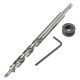 9.5mm Twist Step Drill Bit With Depth Stop Collar for Pocket Hole Jig Kit