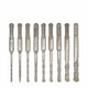 9Pcs Drill Bit Double SDS Plus Slot Electric Hammer Drill Bits Set 110mm Metal HSS Drill Set For Electric Drills Cutting