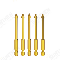 Alloy Triangle Drill Set Ceramic Tile Glass Hole Opener Reaming Hexagonal Shank Slot Drill Bit