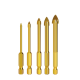 Alloy Triangle Drill Set Ceramic Tile Glass Hole Opener Reaming Hexagonal Shank Slot Drill Bit