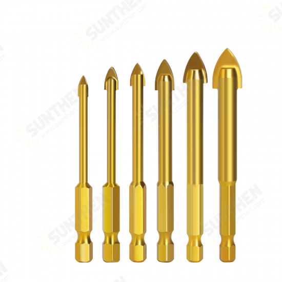 Alloy Triangle Drill Set Ceramic Tile Glass Hole Opener Reaming Hexagonal Shank Slot Drill Bit Alloy Triangle Drill Set Ceramic Tile Glass Hole Opener Reaming Hexagonal Shank Slot Drill Bit