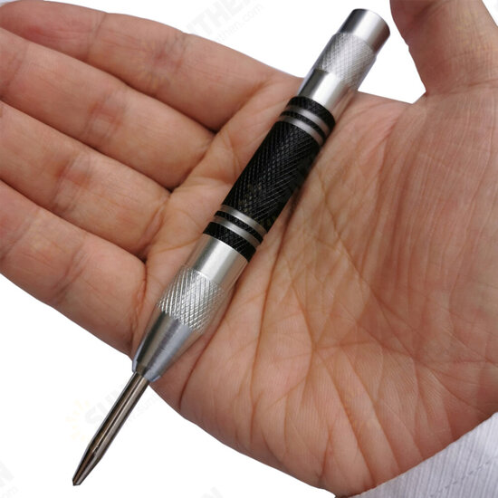 Automatic Center Pin Spring Loaded Mark Center Punch Tool Wood Indentation Mark Woodworking Tool Bit Punch Automatic Center Pin Spring Loaded Mark Center Punch Tool Wood Indentation Mark Woodworking Tool Bit Punch