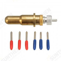 Cutting Plotter Blade Holder with 6pcs 45 60 Degree Blades Vinyl Cutter for Roland