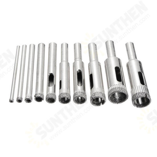 DB-HS3 10pcs Diamond Hole Saw Drill Bit Set 3mm-13mm Tile Ceramic Glass Porcelain Marble Hole Saw DB-HS3 10pcs Diamond Hole Saw Drill Bit Set 3mm-13mm Tile Ceramic Glass Porcelain Marble Hole Saw