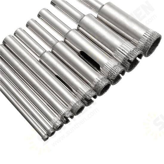 DB-HS3 10pcs Diamond Hole Saw Drill Bit Set 3mm-13mm Tile Ceramic Glass Porcelain Marble Hole Saw DB-HS3 10pcs Diamond Hole Saw Drill Bit Set 3mm-13mm Tile Ceramic Glass Porcelain Marble Hole Saw