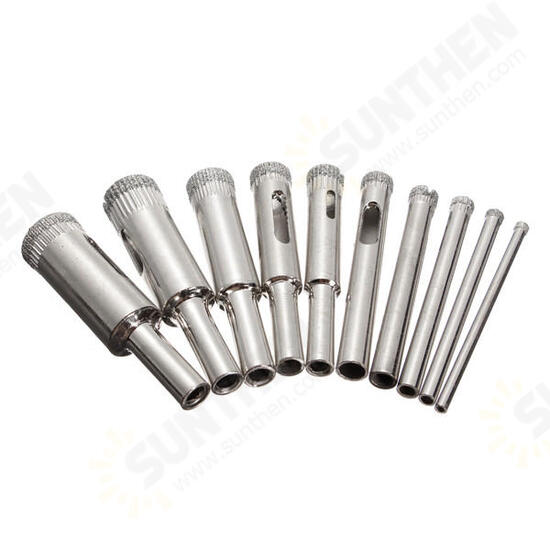 DB-HS3 10pcs Diamond Hole Saw Drill Bit Set 3mm-13mm Tile Ceramic Glass Porcelain Marble Hole Saw DB-HS3 10pcs Diamond Hole Saw Drill Bit Set 3mm-13mm Tile Ceramic Glass Porcelain Marble Hole Saw