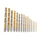 15pcs 1.5-10mm Twist Drill Bits Titanium Coated HSS Twist Drill 15pcs 1.5-10mm Twist Drill Bits Titanium Coated HSS Twist Drill