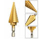 4-22mm Hex Shank Step Cone Drill Bit HSS Titanium Coated Hole Cutter 4-22mm Hex Shank Step Cone Drill Bit HSS Titanium Coated Hole Cutter