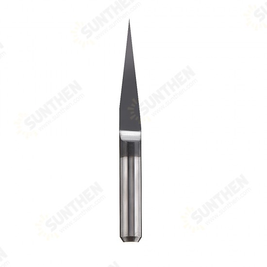 0.1-0.5mm 10 Degree PCB Drill Bit 0.1/0.2/0.3/0.4/0.5mm TiAlN Coated Flat Bottom PCB Drill CNC Engraving Bit