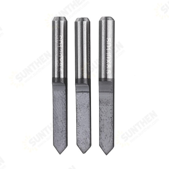 0.1-0.5mm 90 Degree PCB Drill Bit 0.1/0.2/0.3/0.4/0.5mm TiAlN Coated Flat Bottom PCB Drill CNC Engraving Bit