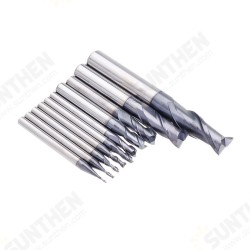 1-10mm HRC55 TiAlN 2 Flutes End Mill Cutter Tungsten Carbide Milling Cutter CNC Tool 1-10mm HRC55 TiAlN 2 Flutes End Mill Cutter Tungsten Carbide Milling Cutter CNC Tool
