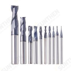 1-10mm HRC55 TiAlN 2 Flutes End Mill Cutter Tungsten Carbide Milling Cutter CNC Tool 1-10mm HRC55 TiAlN 2 Flutes End Mill Cutter Tungsten Carbide Milling Cutter CNC Tool