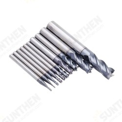 1-10mm HRC55 TiAlN 4 Flutes End Mill Cutter Tungsten Carbide Milling Cutter CNC Tool 1-10mm HRC55 TiAlN 4 Flutes End Mill Cutter Tungsten Carbide Milling Cutter CNC Tool