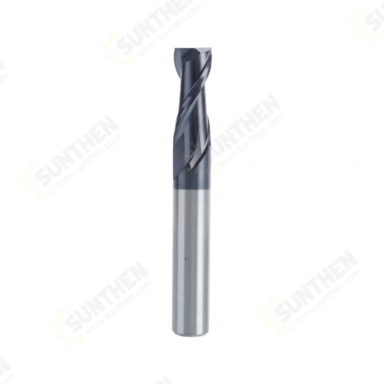 1-20mm 2 Flute End Mill HRC50 Tungsten Steel TiAIN Coat Milling Cutter For CNC Machine