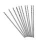 10Pcs 0.4-2.0mm Drill Bit HSS High Speed Steel Straight Shank Twist Drill Bit For Hand Twist Drill