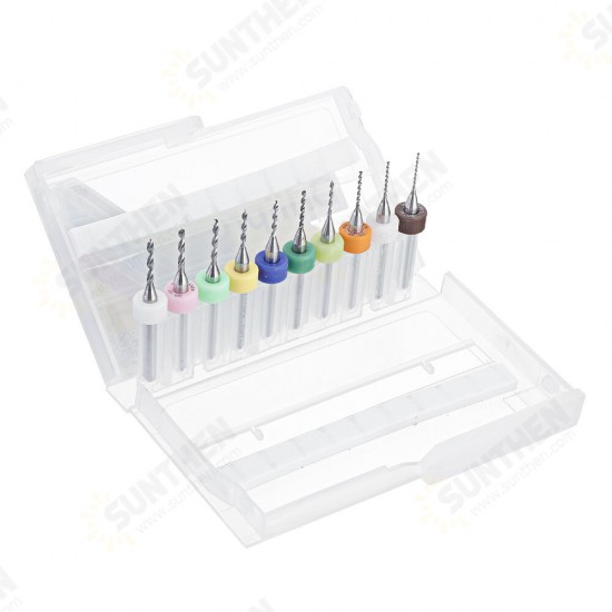 10Pcs 0.6mm-1.5mm Tungsten Carbide PCB Drill Bits Print Circuit Board Mini CNC Drilling Bit Set 10Pcs 0.6mm-1.5mm Tungsten Carbide PCB Drill Bits Print Circuit Board Mini CNC Drilling Bit Set