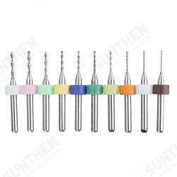 10Pcs 0.6mm-1.5mm Tungsten Carbide PCB Drill Bits Print Circuit Board Mini CNC Drilling Bit Set 10Pcs 0.6mm-1.5mm Tungsten Carbide PCB Drill Bits Print Circuit Board Mini CNC Drilling Bit Set