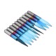 10pcs 0.1-0.7mm 20 Degree Engraving Bit Blue Nano Coated Carbide Flat Bottom PCB Engraving Bit CNC Router Tool