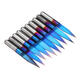 10pcs 0.1-0.7mm 20 Degree Engraving Bit Blue Nano Coated Carbide Flat Bottom PCB Engraving Bit CNC Router Tool