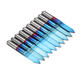 10pcs 0.1/0.2/0.3/0.4/0.5mm 45 Degree Flat Bottom PCB Engraving Bit Blue NANO Coated Carbide CNC Router Tool