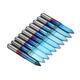 10pcs 0.1/0.2/0.3/0.4/0.5mm 45 Degree Flat Bottom PCB Engraving Bit Blue NANO Coated Carbide CNC Router Tool