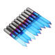 10pcs 0.1/0.2/0.3/0.4/0.5mm 45 Degree Flat Bottom PCB Engraving Bit Blue NANO Coated Carbide CNC Router Tool