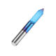 10pcs 0.1/0.2/0.3/0.4mm 60 Degree Engraving Bit Flat Bottom PCB Engraving Bit Blue NANO Coated Carbide CNC Router Tool