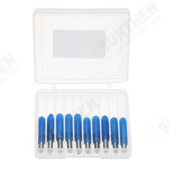10pcs 0.1/0.2/0.3/0.4mm 60 Degree Engraving Bit Flat Bottom PCB Engraving Bit Blue NANO Coated Carbide CNC Router Tool 10pcs 0.1/0.2/0.3/0.4mm 60 Degree Engraving Bit Flat Bottom PCB Engraving Bit Blue NANO Coated Carbide CNC Router Tool