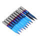 10pcs 0.1/0.2/0.3mm 25 Degree Engraving Bit Blue NANO Coated Carbide Flat Bottom PCB Engraving Bit CNC Router Tool 10pcs 0.1/0.2/0.3mm 25 Degree Engraving Bit Blue NANO Coated Carbide Flat Bottom PCB Engraving Bit CNC Router Tool