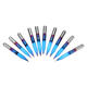 10pcs 0.1/0.2/0.3mm 25 Degree Engraving Bit Blue NANO Coated Carbide Flat Bottom PCB Engraving Bit CNC Router Tool