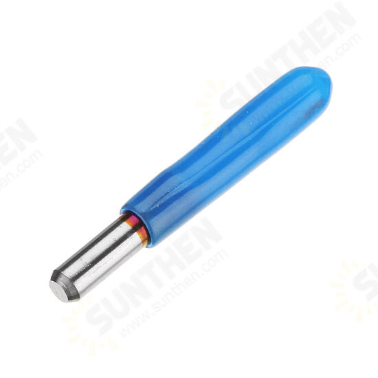 10pcs 0.1/0.2/0.3mm 25 Degree Engraving Bit Blue NANO Coated Carbide Flat Bottom PCB Engraving Bit CNC Router Tool