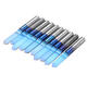 10pcs 0.1/0.2/0.3mm 90 Degree Engraving Bit Blue NANO Coated Flat Bottom PCB Engraving Bit Carbide CNC Router Tool